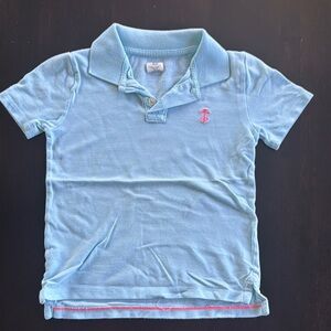 Crewcuts Polo Shirt in Blue and Pink Relaxed Fit
